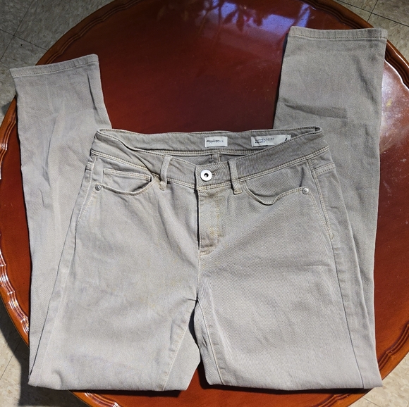 J Jill Jeans Authentic Fit Slim Ankle Length Women's Size 4 in Tan/Taupe - Picture 2 of 16